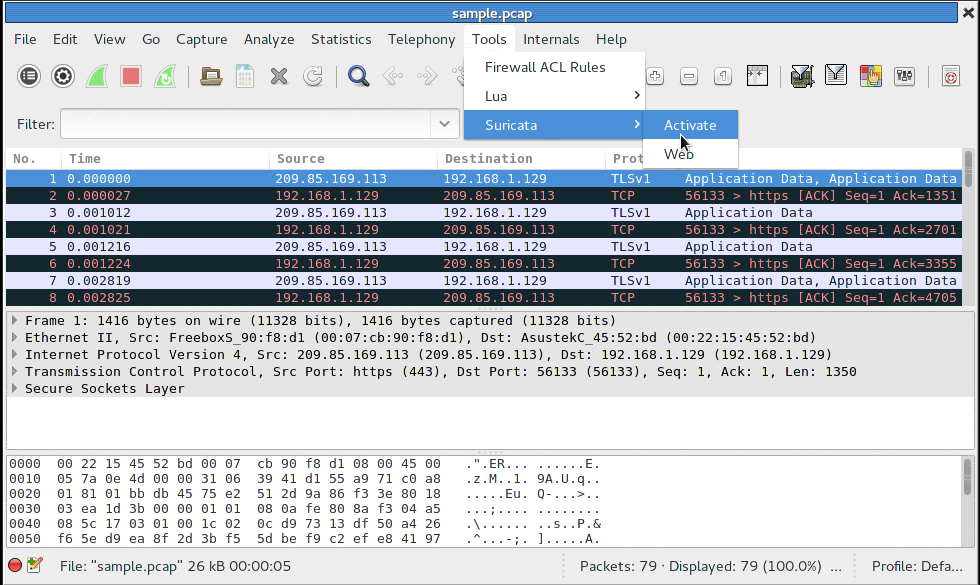 how to analyse wireshark pcap file